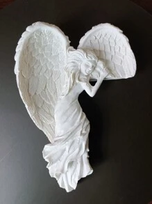 1入組樹脂門邊框翅膀形狀裝飾工藝 - 彩色 - 查看 5