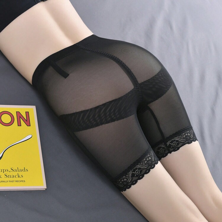 女士高腰控腹內衣,塑身與產後恢復,並具有提臀效果的塑身腰封復古束腰器 - 黑色 - 查看 2