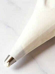 1 件可重複使用的糕點裱花袋蛋糕裝飾工具烘焙餅乾裱花袋廚房配件烘焙用具糕點袋糖衣軟糖蛋糕奶油袋用於裝飾糕點蛋糕烘焙工具- 防水防油可擠壓用於奶油奶油餅乾和沙拉醬蛋糕甜點甜點裱花袋 - 白色 - 查看 9