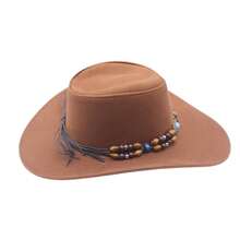 男女寬邊爵士帽戶外防曬旅行美國西部牛仔帽