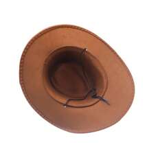 男女寬邊爵士帽戶外防曬旅行美國西部牛仔帽