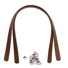 60cm PU Skóra Torby naramienne Pasek Kobiety Torba Uchwyty DIY Wymiana Uchwyt Dla Torebka  Torba na pasku Akcesoria Uchwyt Pasek Zespół muzyczny Gorący - Kawowy brązowy - Zobacz 1