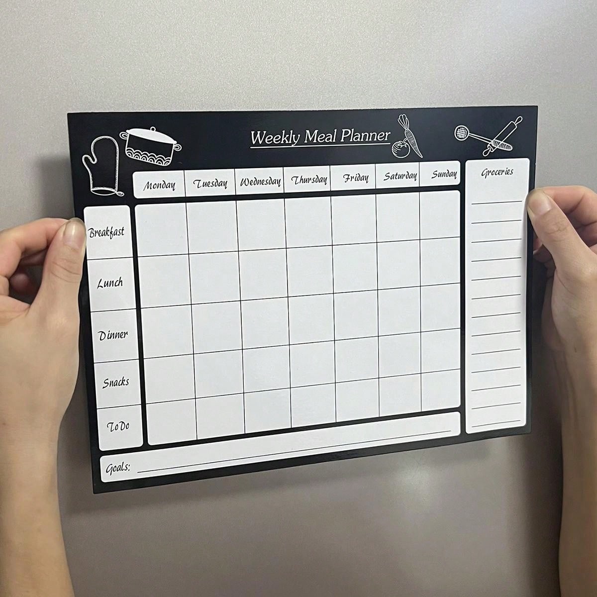 1pc Message Board For Refrigerator, White Board Sticker For