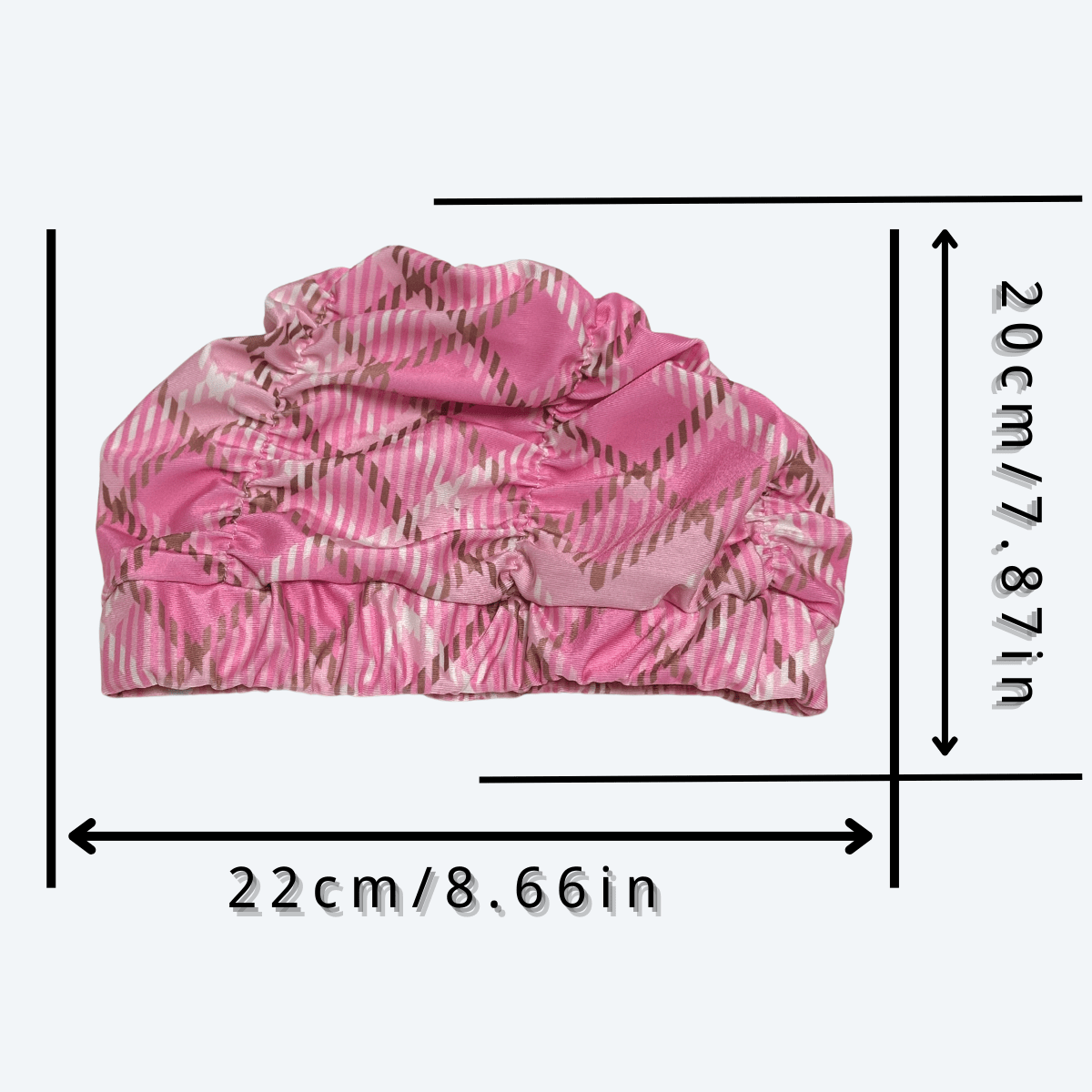 Extra Large Swim Cap With Ruffles, Can Fit Long Hair & Prevent Water