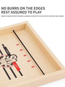 1 件亲子互动双人对战室内桌面腹肌弹棋游戏，益智趣味玩具，成人派对游戏适合万圣节/圣诞节/感恩节 - 米色 - 查看 2