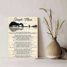 1張靈感名言海報印刷,音樂譜面壁挂畫布畫,家居牆壁裝飾圖片,適用於客廳、臥室、音樂房,無框 - 1個 - 查看 7