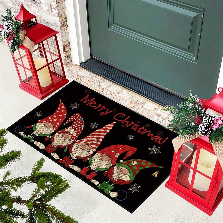 1Pc Merry Christmas Door mat, Merry Christmas rugs - Multicolor - View 1