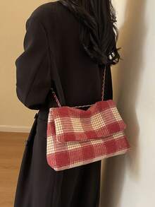 Túi đeo chéo kiểu dáng nàng tiên cá bằng vải màu khối thời trang có nắp và dung tích lớn, thích hợp cho việc đi lại hàng ngày, mua sắm, du lịch, ngày lễ, tiệc tùng và ăn tối, sắp xếp mỹ phẩm, làm quà tặng cho bạn bè, bạn gái, lễ hội, sinh nhật và thời trang cá nhân hóa, hoàn hảo để mặc dự tiệc phù hợp với Giáng sinh, túi Giáng sinh, quà tặng Giáng sinh, trang phục Giáng sinh, hoàn hảo cho váy Giáng sinh, váy cưới, váy trang trọng cho phụ nữ, váy dạ hội, váy cocktail, váy sinh nhật, túi quà Giáng sinh Giáng sinh vui vẻ - Đỏ - Xem 7