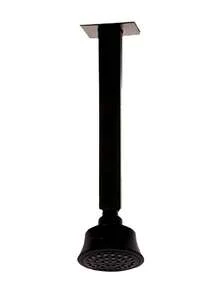 Kit Ducha Regadera Negra ABS + Brazo Cuadrado Techo Negro Mate - Negro - Ver 1