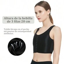 Binder Transexual Faja Pecho Lesbiana Compresora Tops - Blanco - Ver 4