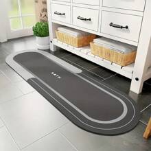 1pc Bathroom Non-Slip Carpet, Bathroom Non-Slip Absorbent Stain Free Quick Drying Bathroom Floor Mat, Long Thin Bath Rug, Fit Under Door Rubber Bath Mat, Shower Rug , Bathroom Decor , Bathroom Decorations Outdoor Rug Door Mat Fall Decor Bathroom Accessories Back To School Entryway Decor