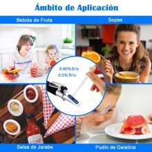 Optical Refractometer, Digital Brix Refractometer 0-90% Brixometer, Digital Refractometer, Refractometer For Honey, Refractometers For Dessert Cream Syrup Juice Sugar Tester - Black - View 7