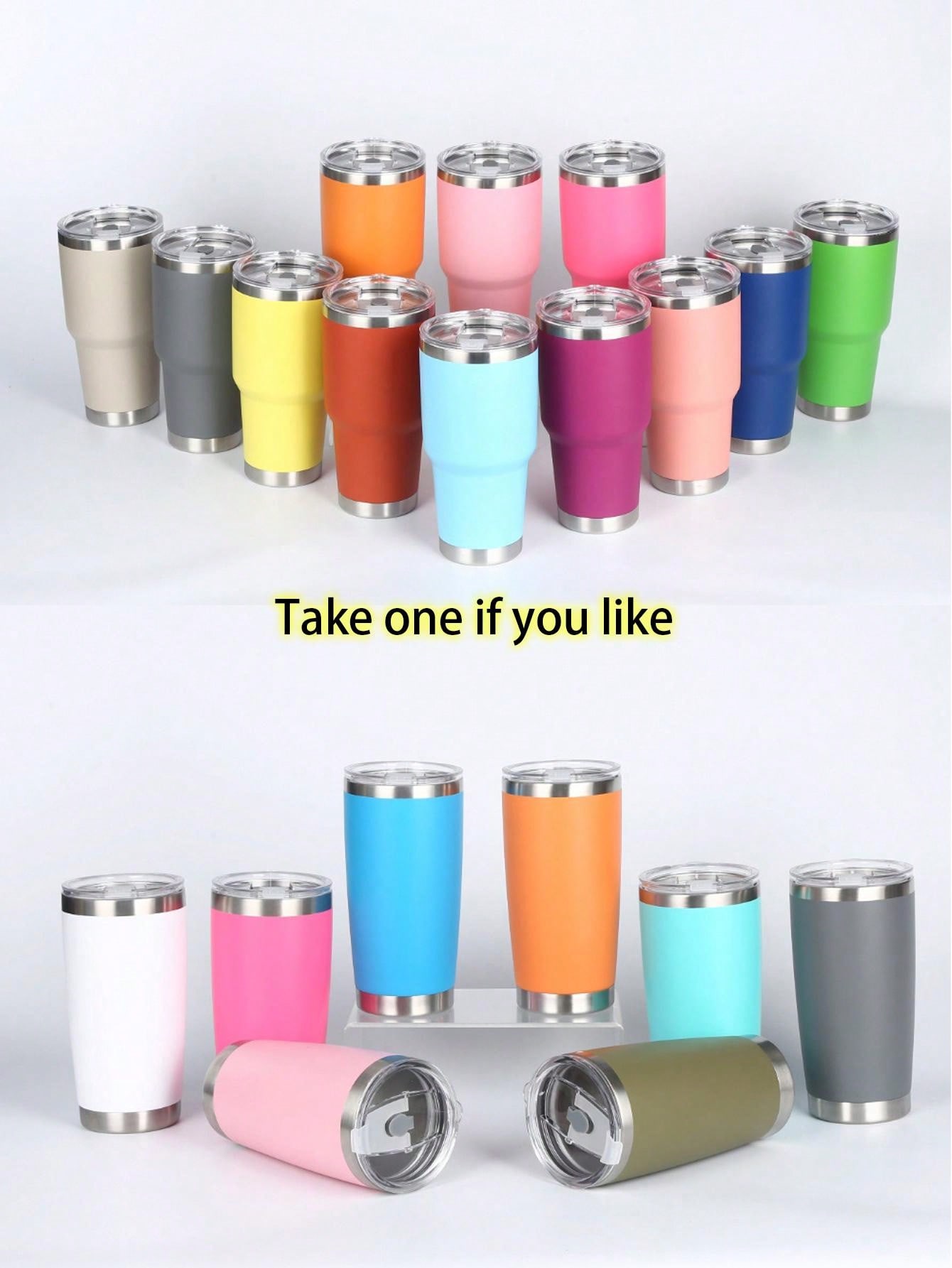 1pc Red 30oz Stainless Steel Travel Car Mug, Double Wall Vacuum