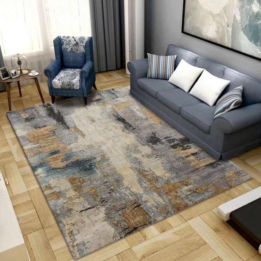 現代北歐風格地毯,適用於客廳、臥室、走廊和沙發 - 彩色 - 查看 1