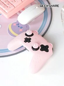 GeekShare Cat Claw Silicone Non-Slip Sleeve Protection + 1 Pair Of Thumb Grips + 1 Decal Sticker Compatible With Switch Pro Controller - Pink - View 9