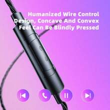 Nguyên bản Có thể tháo rời Có dây Tai nghe Năng động Với Mic Đồng Tài xế HIFI Loa siêu trầm Tai nghe Thể thao Âm nhạc Trò Chơi Tai nghe mang đầu - trắng - Xem 6