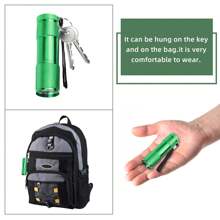 Mini Flashlight For Safe Travel, LED 6 Piece Hand Lamp LED Aluminum Small Flashlight For Camping, Outdoor, Cycling, Gifts For Christmas, Hiking With AAA Batteries - 彩色 - 查看 6