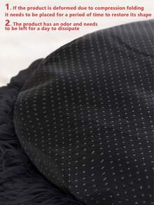 1入組黑色柔軟透氣保暖寵物床墊,適用於10公斤以下貓狗室內睡眠