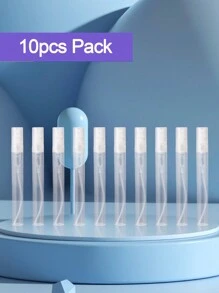 10 cái 2ml 3ml Chai xịt nước hoa trong suốt 5ml, Chai mẫu rỗng có thể đổ lại, Hộp nhựa tròn nhỏ, Chai xịt nước hoa, Bình phun mẫu mỹ phẩm rỗng, Đồ dùng du lịch mini, Ống nghiệm mẫu Lọ PET mỏng, Chai nước hoa di động, Chai xịt nhựa, Mini rỗng Bình xịt nước hoa trong suốt để làm sạch, du lịch, tinh dầu, nước hoa - Trong sáng - Xem 2