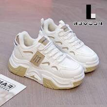 Women's Winter Sports Shoes, Anti-slip, Wear-resistant, Cold-resistant, Outdoor Hiking Shoes, High-top Sneakers For Students - Beige - View 4