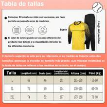 Uniforme De Portero Playera Pants Cómoda Y Resistente traje deportivo 2pcs - Verde - Ver 2