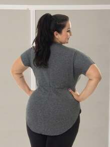 Women Tees & Tanks - Dark Grey - View 2