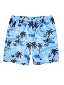 Men Beach Shorts - 藍色 - 查看 5