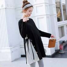 Blusa Lactancia Maternidad Manga Larga.suelto.acogedor.mujer - Negro - Ver 4