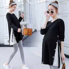 Blusa Lactancia Maternidad Manga Larga.suelto.acogedor.mujer - Negro - Ver 5