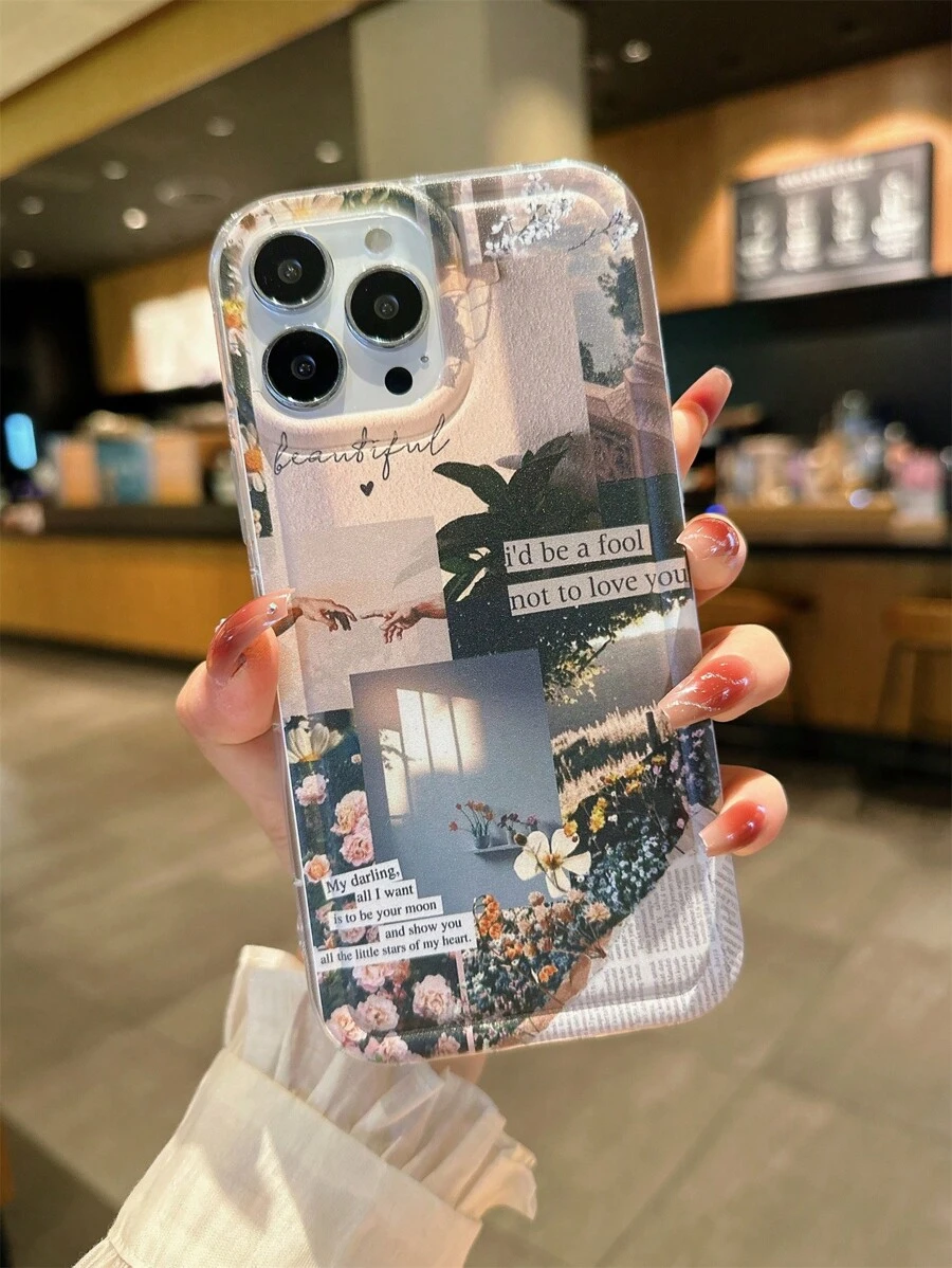 精密開孔透明手機殼,適用於iphone 15promax/ Apple 14,13,11,創意保護殼 - 彩色 - 查看 1