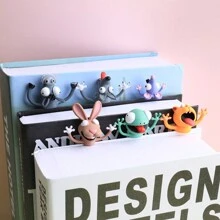 1入組3d卡通動物書籤,新奇有趣、可愛卡通動物形狀、文具、禮品、派對小禮物、學生必備 - 彩色 - 查看 10