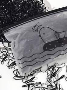 1000入裝不殘留髮圈和一次性髮帶 - 黑色 - 查看 5