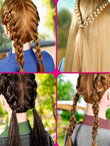 1000入裝不殘留髮圈和一次性髮帶 - 黑色 - 查看 3