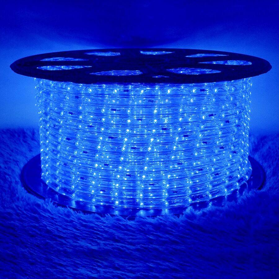 50/100/150/200ft Led Rope Light Strip Lights Waterproof Indoor Outdoor String Lighting Christmas Party Home Decor - 藍色 - 查看 1