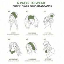 1個彈性運動頭帶,採用編結十字設計,瑜伽頭巾式頭帶,髮飾