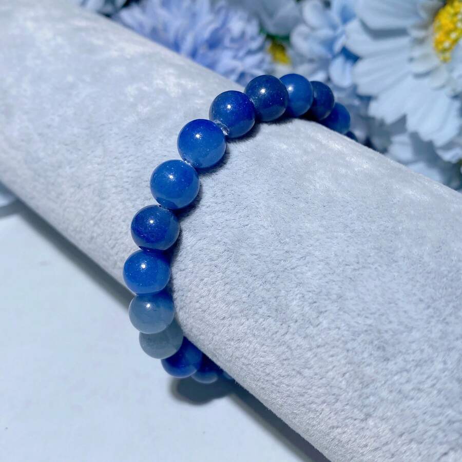 1入 能量藍東陵晶石手鍊,適合女性日常佩戴 - 藍色 - 查看 1