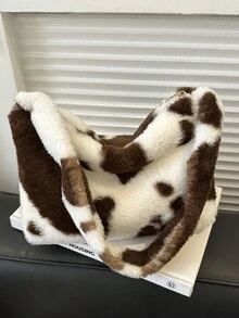 毛绒单肩包，冬季时尚女士包