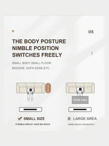 Multi-functional Portable Sofa Side Table, Moving Bedside Table With Storage Rack For Living Room/bedroom - Multicolor - View 5