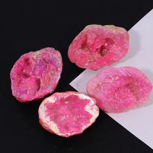 1個鍍銀藍寶石豐饒角玉石飾品,石英晶簇,治療水晶,魚缸水族箱,桌面房間裝飾,房間裝飾,治療水晶,標本裝飾 - 粉色 - 查看 10