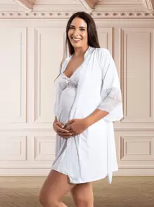 Maternity Dresses - White - View 1