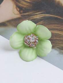 50入組人工綠色雛菊花 - 綠色 - 查看 2