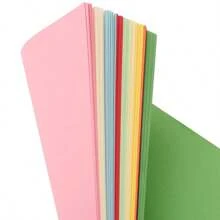 Green 100 Sheets/Pack A4 Colored Copy Handmade Paper, Multipurpose For Students And Kids' Handcraft, Printing And Copying Paper, Colored Paper - Green - View 6