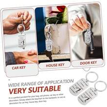 2 件钥匙扣填充物圣诞礼物爸爸钥匙圈生日礼物标签情人节礼物送给爸爸给我爸爸的钥匙圈爸爸生日礼物爸爸礼物钢钓鱼父亲。爸爸钥匙扣礼物 - 刻有有意义的文字吊坠，送给父亲的最佳礼物选择。 - 銀色 - 查看 7