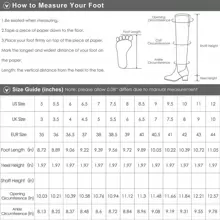 Women's Knee High Low Hidden Wedge Boots - ĐEN/PU - Xem 8