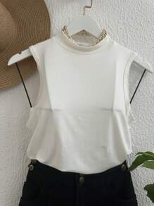 Women Tops - 白色 - 查看 1
