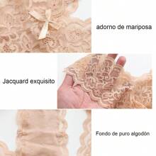 5 Piezas/pack Tanga De Encaje Para Mujer En Tallas Pequeñas, Diseño Calado, Sexy Y Encantador Bóxer Cachetero De Encaje Pantaletas Sexy - Multicolor - Ver 8