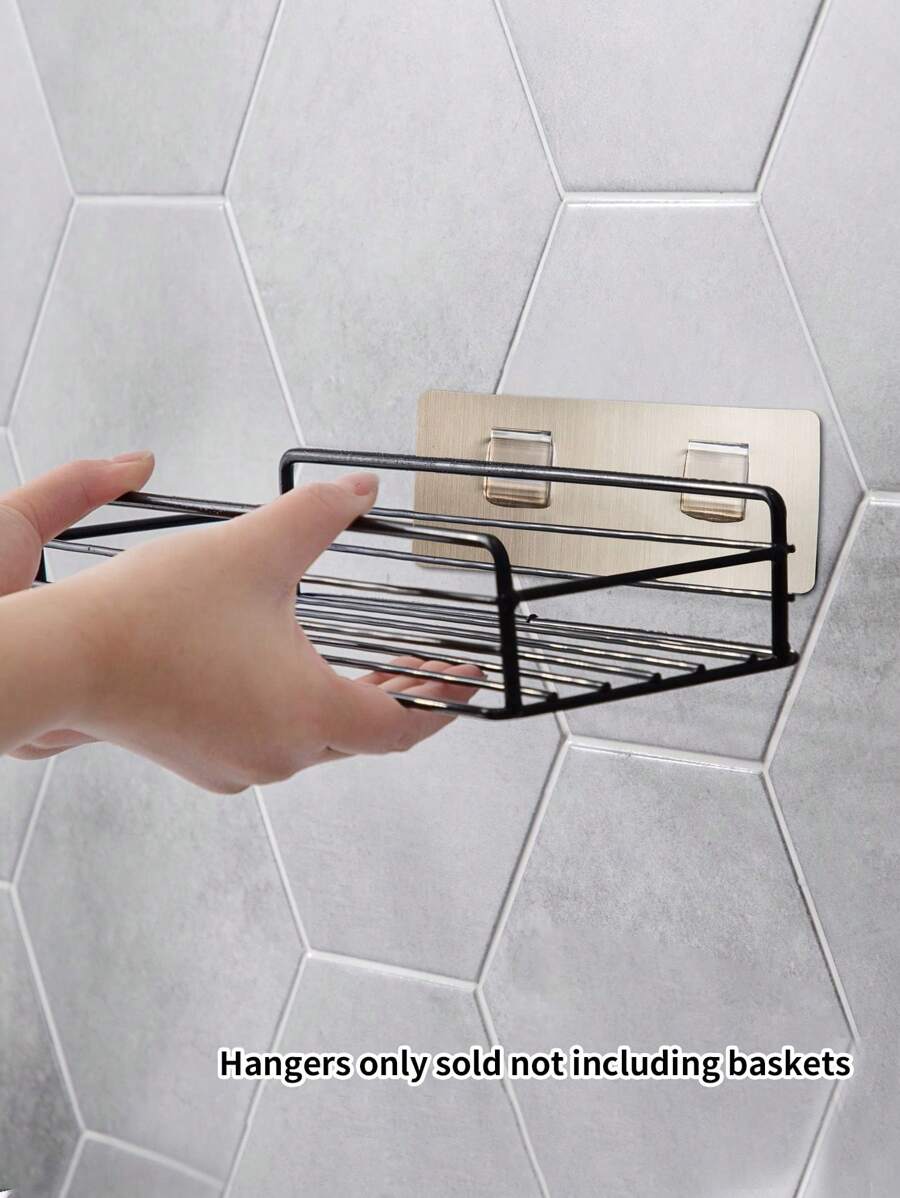 1pc Snap Fastener & Traceless Adhesive Tape For Double Card (only Selling Hook&loop Tape, Basket Not Included) - Multicolor - View 1