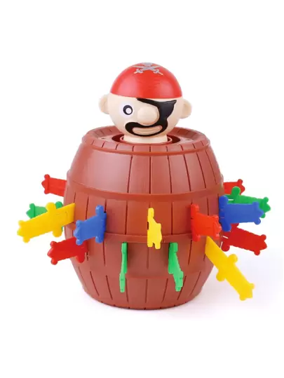 لعبة إدخال السيف في برميل القرصان - لعبة نكتة إبداعية للأطفال والعائلة | لعبة طاولة تفاعلية صغيرة | هدية حفلة جديدة للأولاد والبنات | لعبة التخفيف من التوتر للعطلات