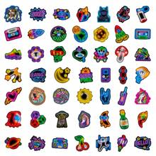 100入組水泥標誌防水diy創意塗鴉貼紙,適用於吉他、滑板、水瓶、槓、頭盔、雪板、筆記型電腦、手機殼、冰箱門、行李箱、塗鴉貼紙,是完美的聖誕禮物 - 彩色 - 查看 8