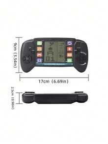 1 pieza Consola de juegos portátil clásica, adecuada como regalo para amigos - Negro - Ver 6